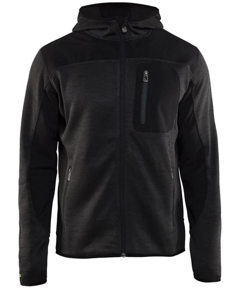 Blaklader vest met Softshell 4930 donkergrijs