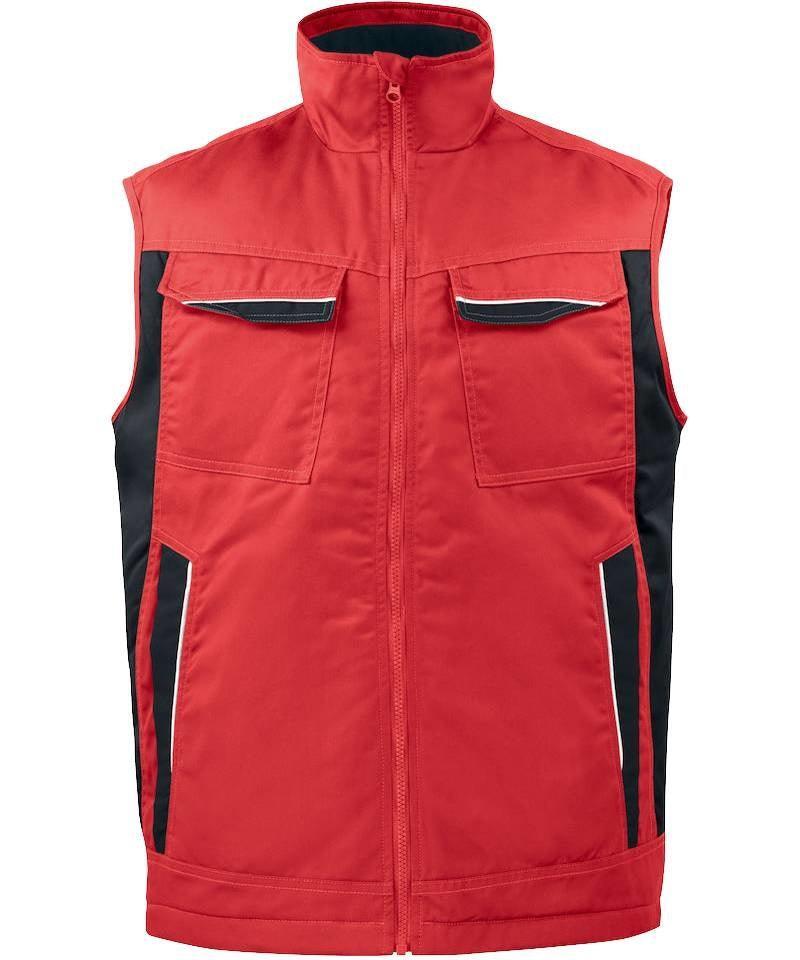 ProJob Bodywarmer gevoerd 5704 rood