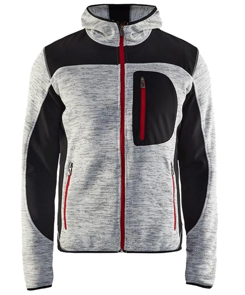 Blaklader vest met Softshell 4930 lichtgrijs