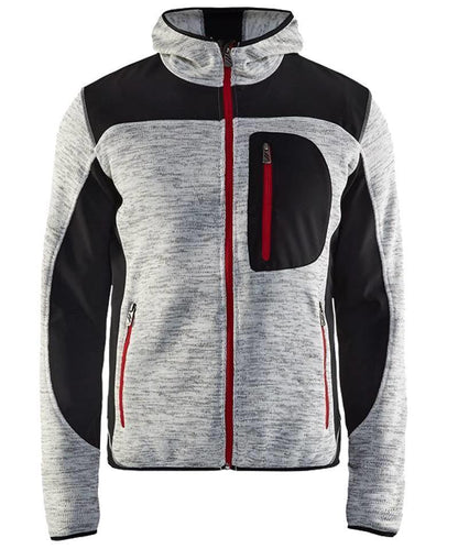 Blaklader vest met Softshell 4930 lichtgrijs