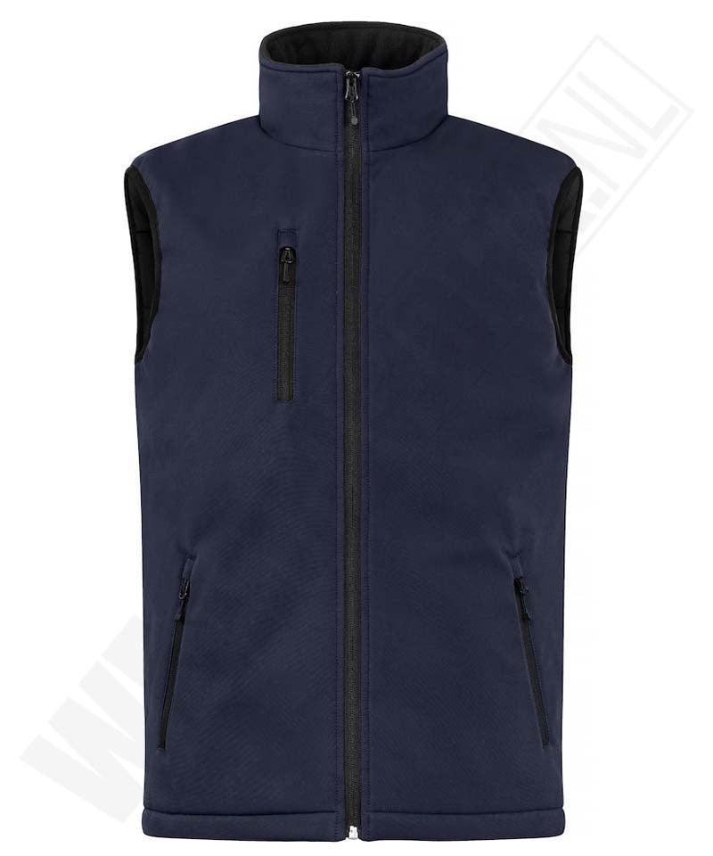 Gevoerde softshell bodywarmer Clique navy