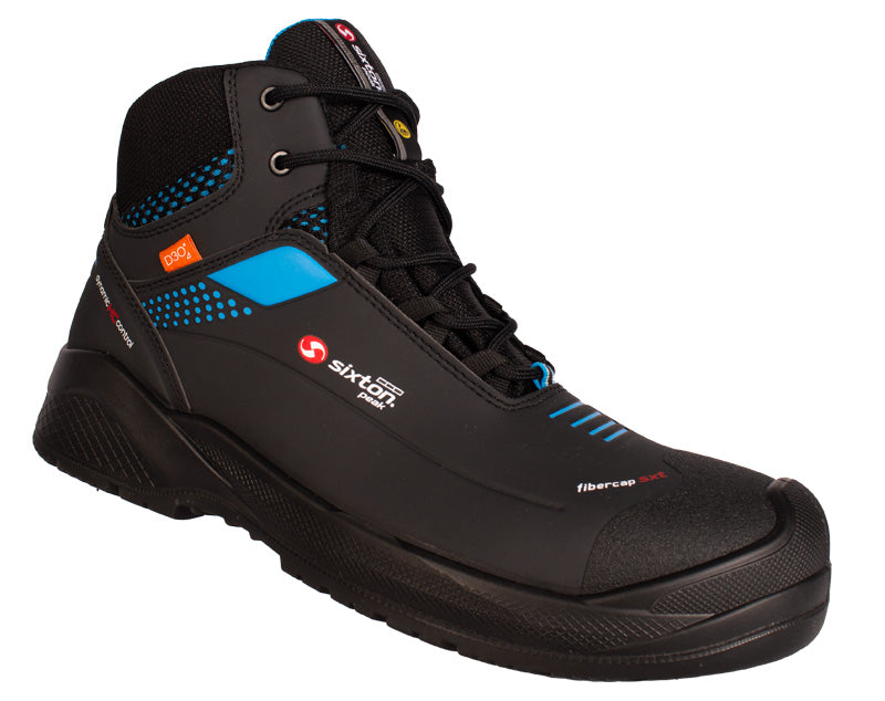 Sixton werkschoenen S3 SRC ESD Forza hoog schuin