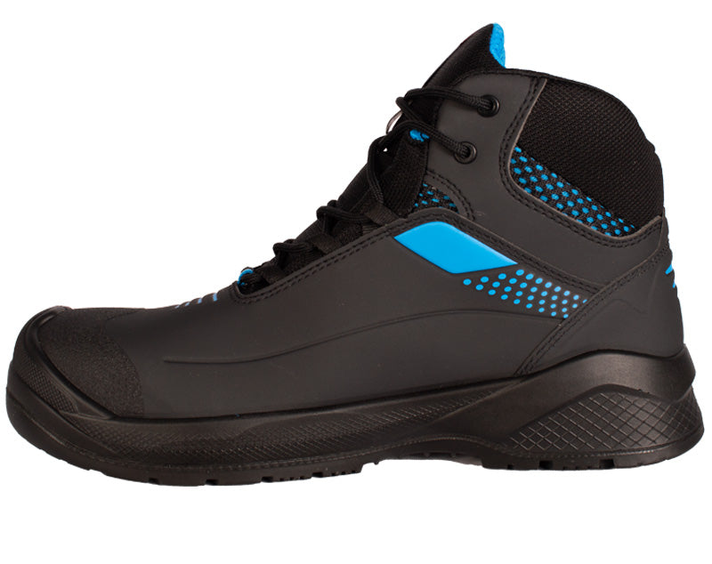 Sixton werkschoenen S3 SRC ESD Forza hoog zijkant links