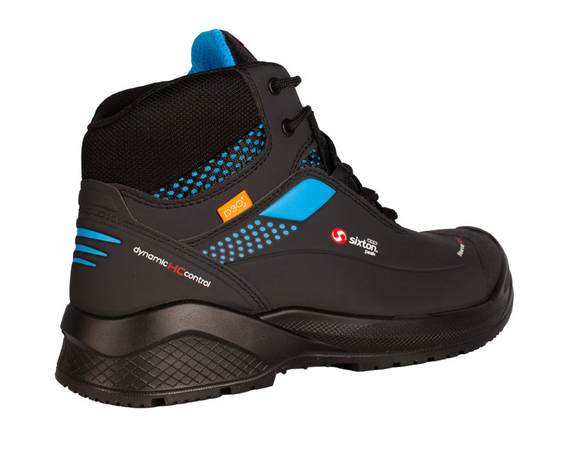 Sixton werkschoenen S3 SRC ESD Forza hoog achterkant