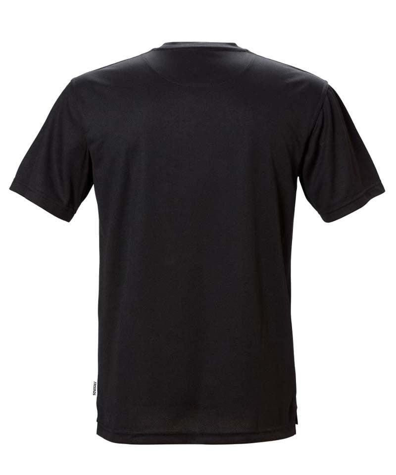 Coolmax t-shirt Fristads 100% 918 zwart achterkant
