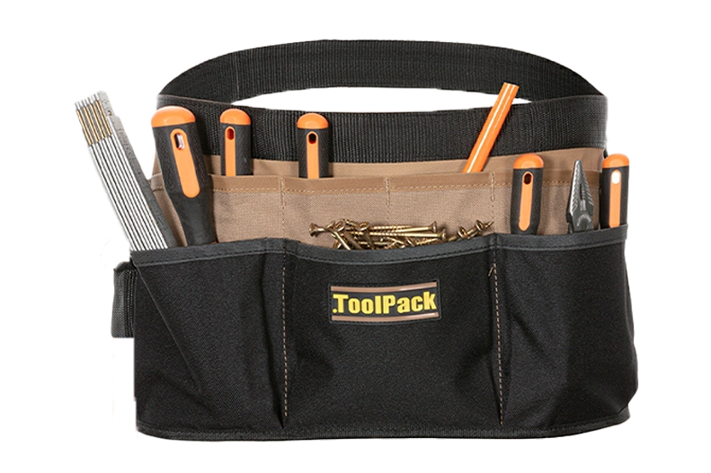 gereedschapshouder toolpack gevuld gouden schroeven