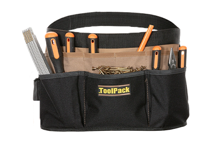 gereedschapshouder toolpack gevuld gouden schroeven