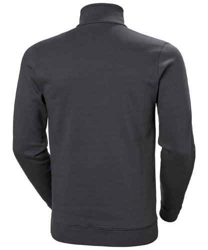 Zipneck sweater Classic Helly Hansen antraciet achterkant