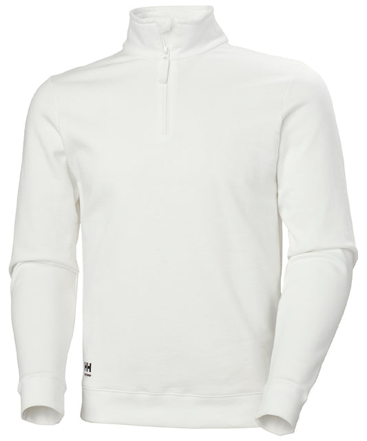 Zipneck schildersweater Classic Helly Hansen wit voorkant