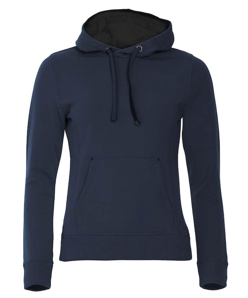 Hoodie dames Clique classic navy
