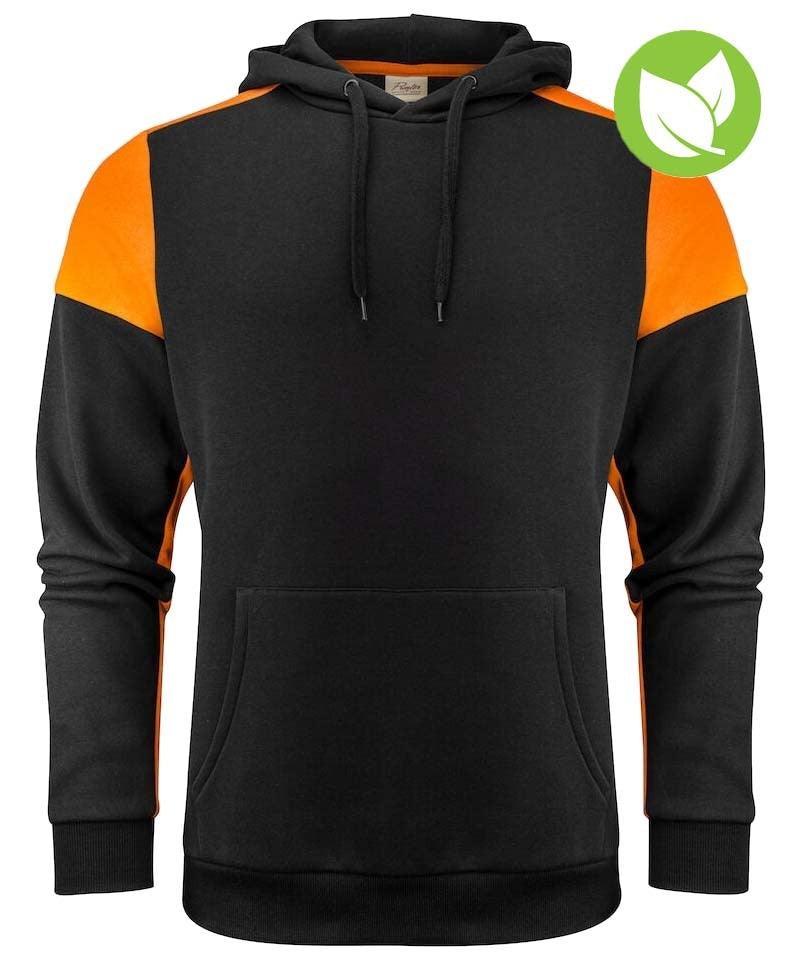 Hoodie Printer Prime zwart oranje