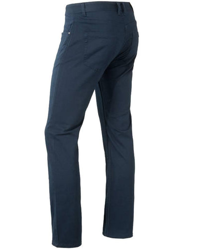 Werkbroek Hugo Brams Paris navy achterkant