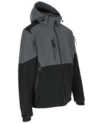 Herock Stretch softshell jas Ragnar grijs zwart rechts