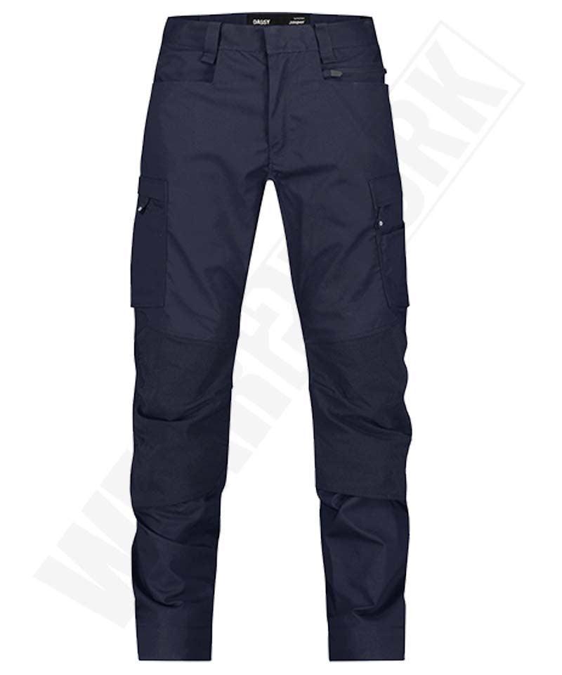 Dassy Jasper Werkbroek stretch navy voorkant