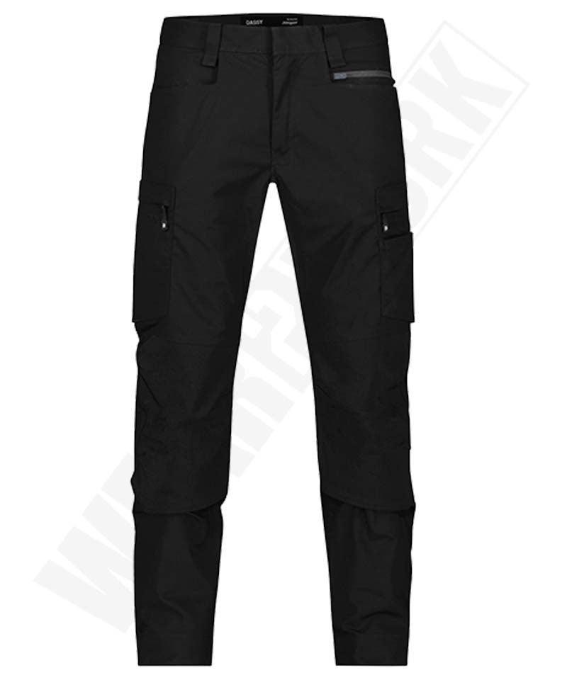 Dassy Jasper Werkbroek stretch zwart voorkant