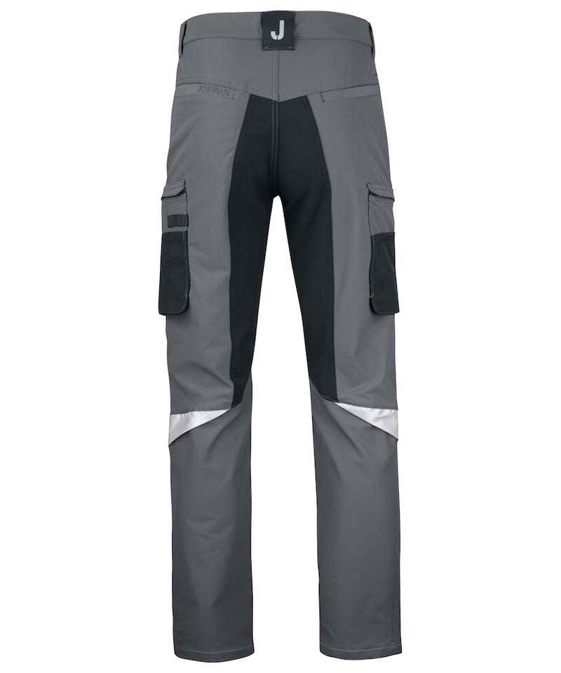 Werkbroek Jobman stretch 2194 grijs achterkant