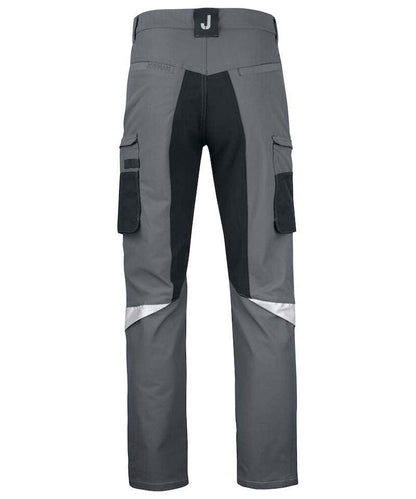 Werkbroek Jobman stretch 2194 grijs achterkant