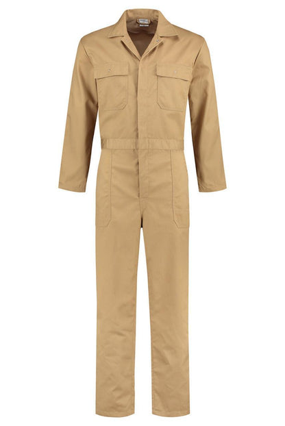 Overall Drukknoop polyester/katoen khaki