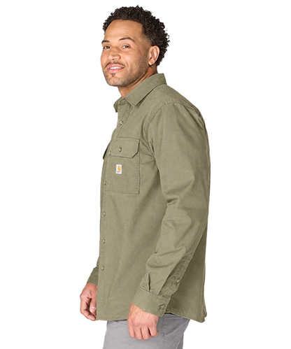 Carhartt Glenwood Overhemd 107685 model aan zijkant