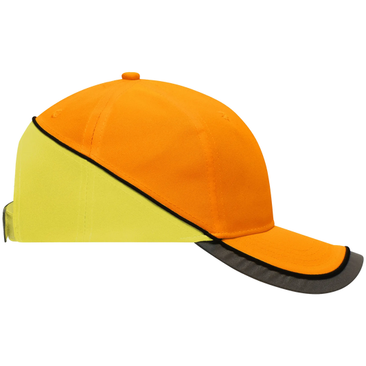 Reflecterende pet verkeersregelaar oranje