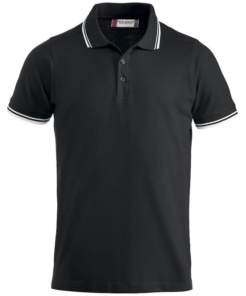 Poloshirt Clique Amarillo zwart