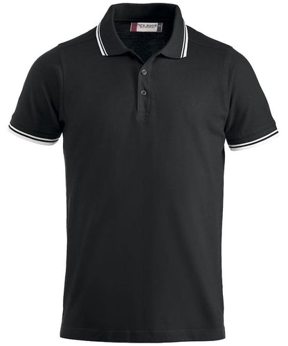 Poloshirt Clique Amarillo zwart