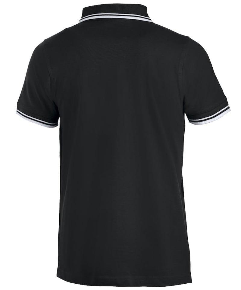 Poloshirt Clique Amarillo zwart achterkant