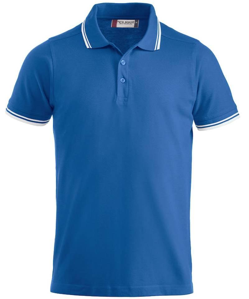 Poloshirt Clique Amarillo kobalt blauw