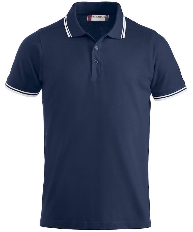 Poloshirt Clique Amarillo navy