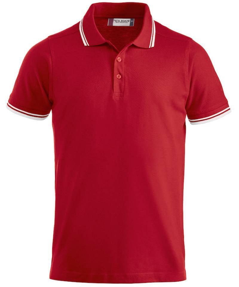 Poloshirt Clique Amarillo rood