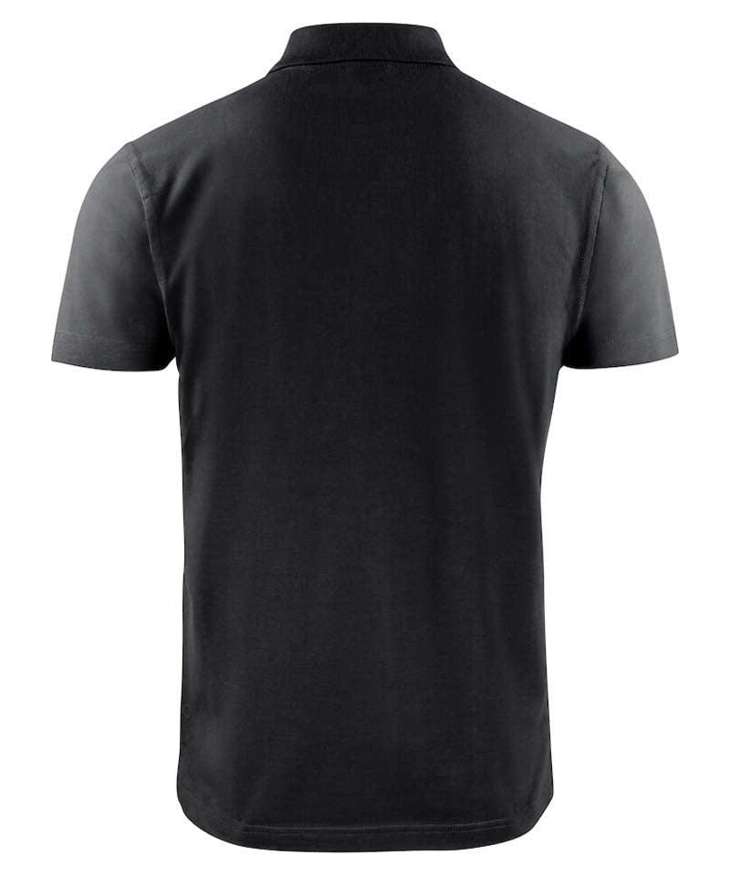 Poloshirt Surf Light Printer achterkant zwart