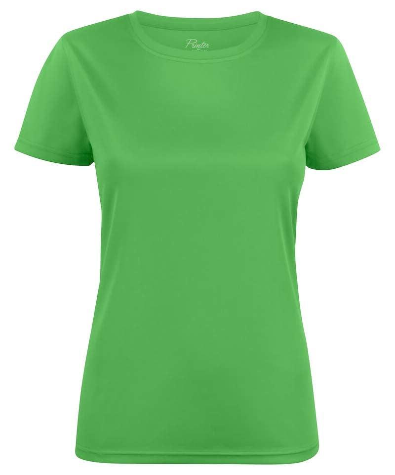 Printer sportshirt dames groen