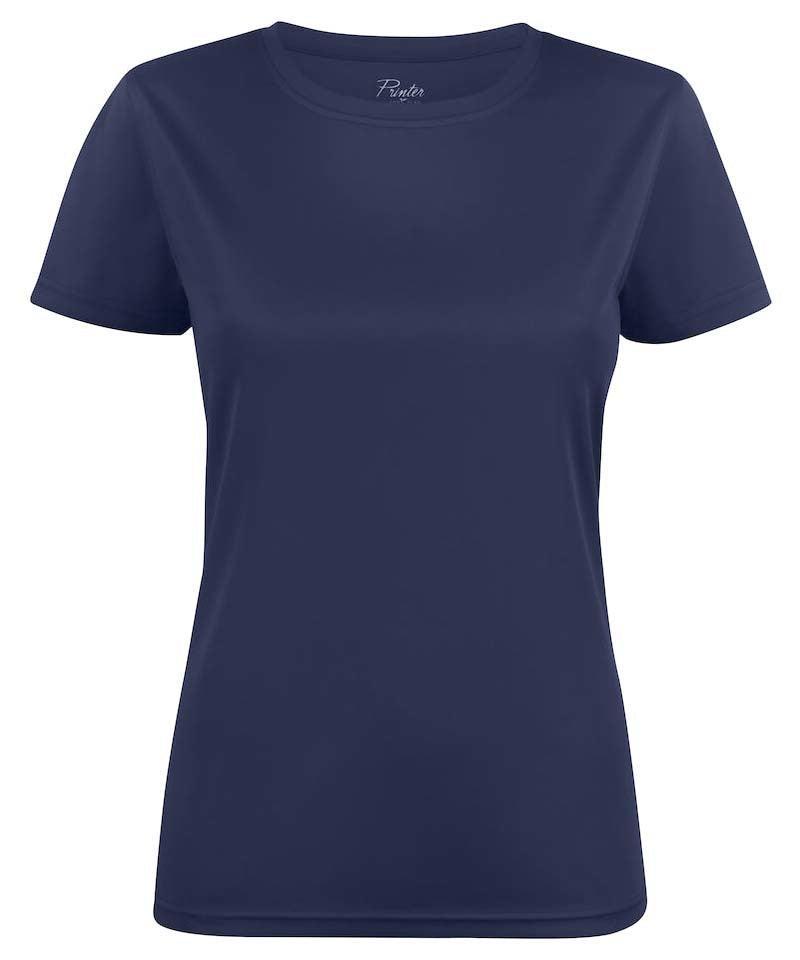 Printer sportshirt dames navy