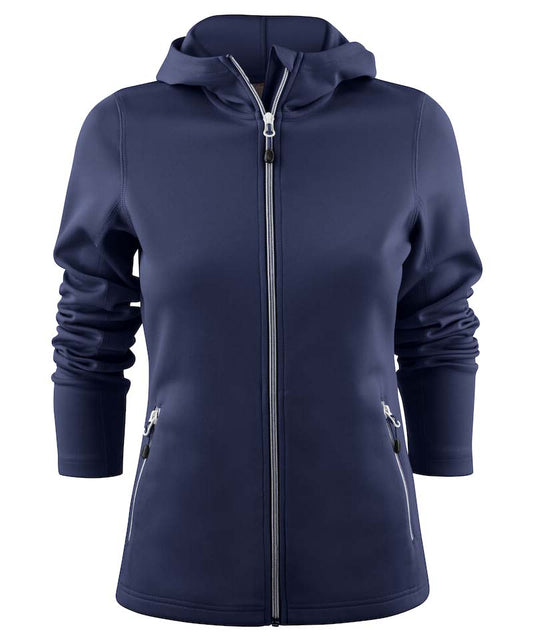 Dames vest met capuchon 100% Polyester Printer navy
