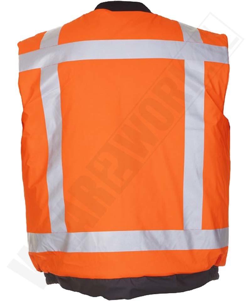 Odley RWS bodywarmer Hydrowear oranje achterkant