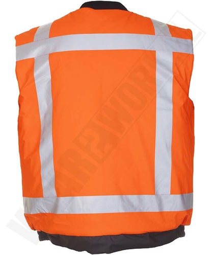 Odley RWS bodywarmer Hydrowear oranje achterkant