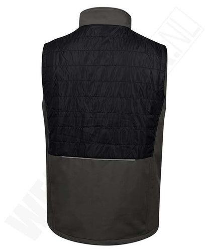 Safety jogger bodywarmer Oak zwart achterkant