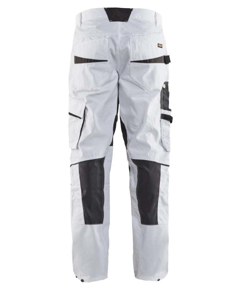Blaklader schilderswerkbroek stretch 1095  wit achterkant