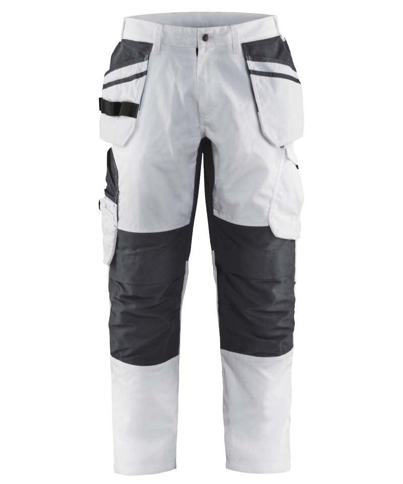 Blaklader schildersbroek 1096 wit voorkant