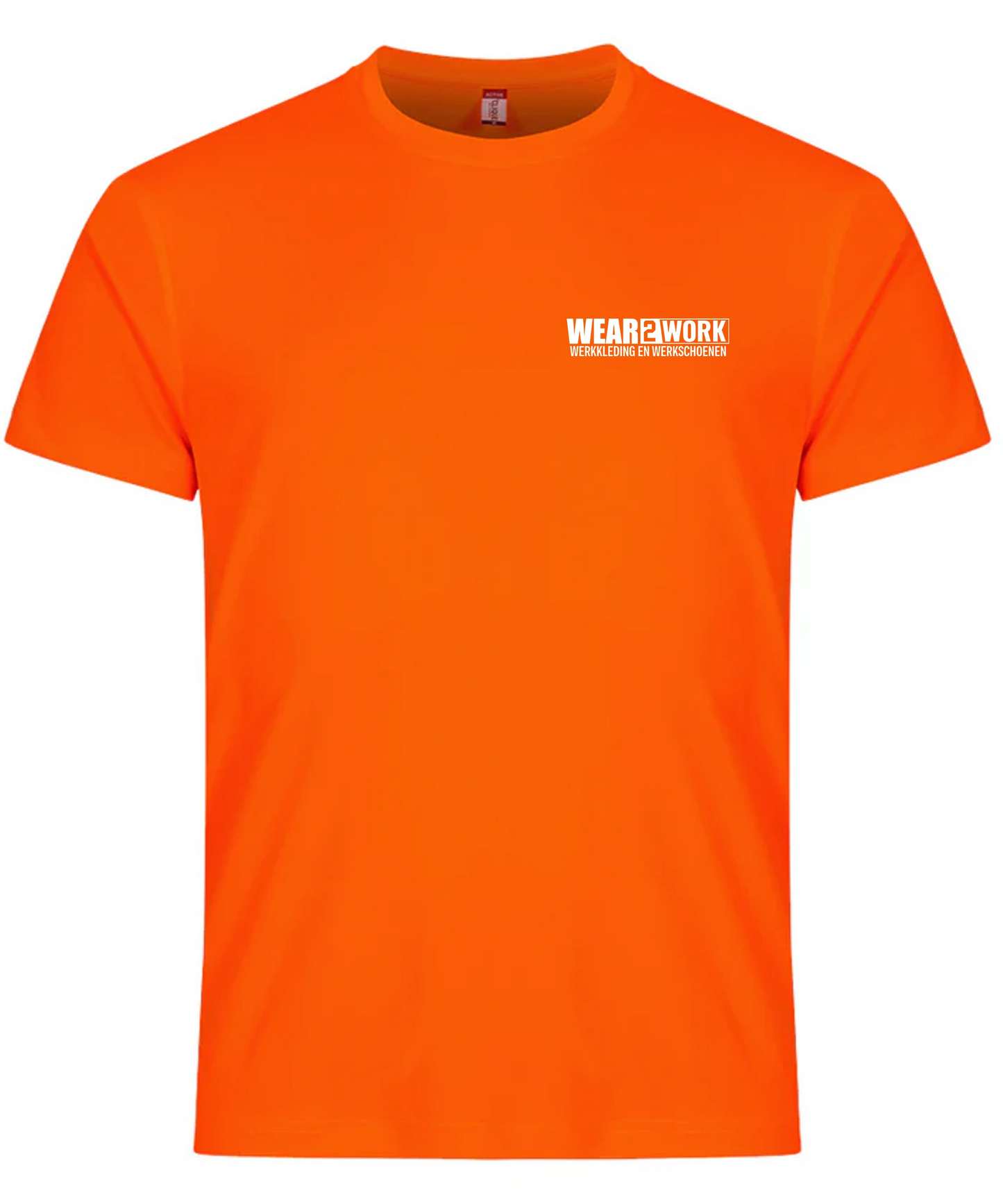 Oranje T-shirt Wegdorst voorkant