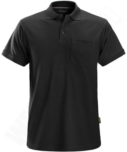 Snickers poloshirt 2708 met borstzak zwart