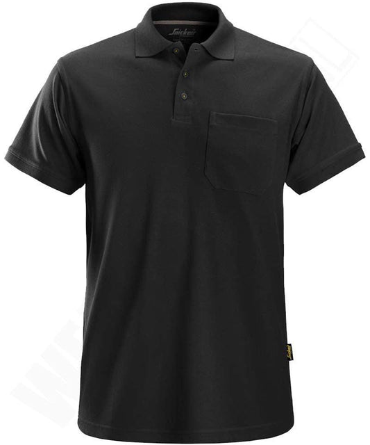 Snickers poloshirt 2708 met borstzak zwart
