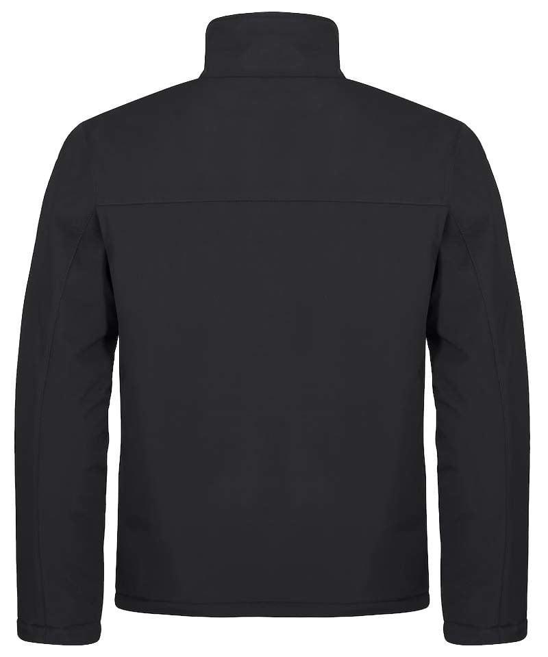 Softshell jas Clique gevoerd zwart achterkant