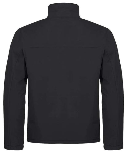 Softshell jas Clique gevoerd zwart achterkant