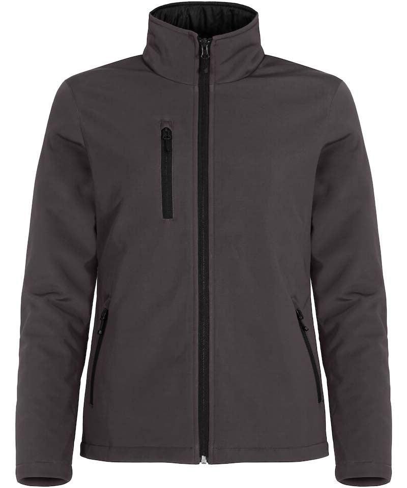 Softshell jas gevoerd dames grijs
