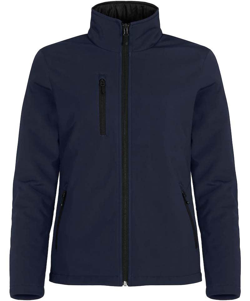 Softshell jas gevoerd dames navy