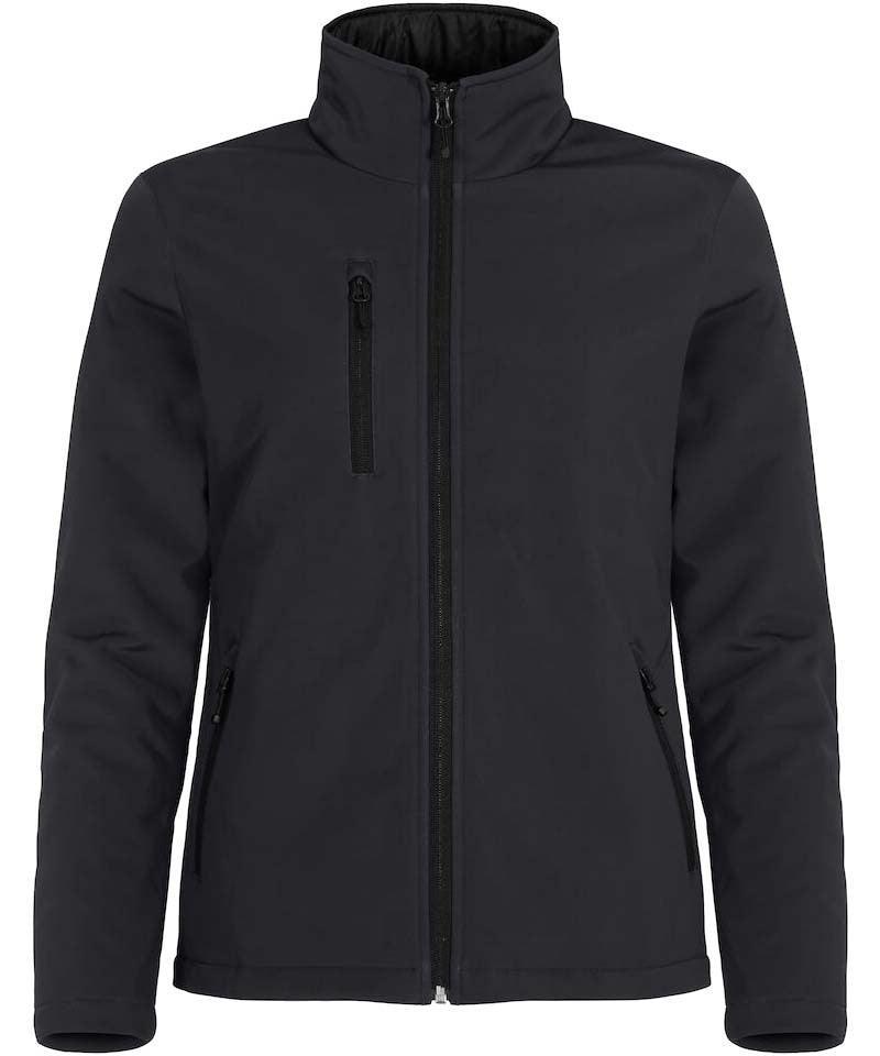 Softshell jas gevoerd dames zwart