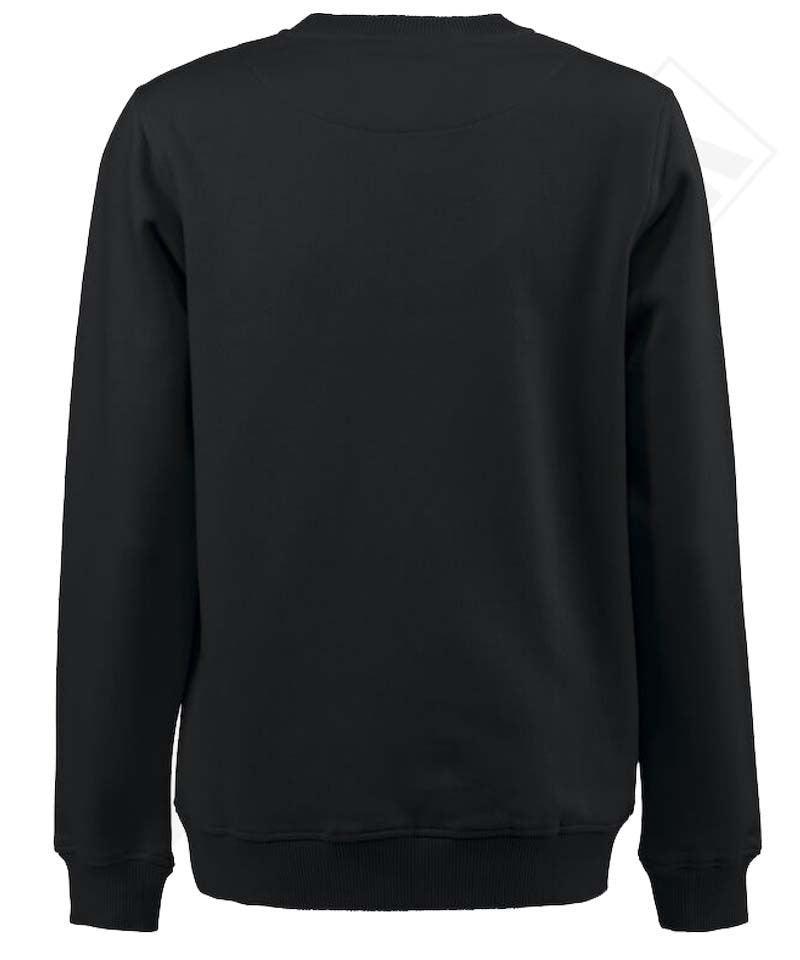 Softball Sweater Printer zwart achterkant