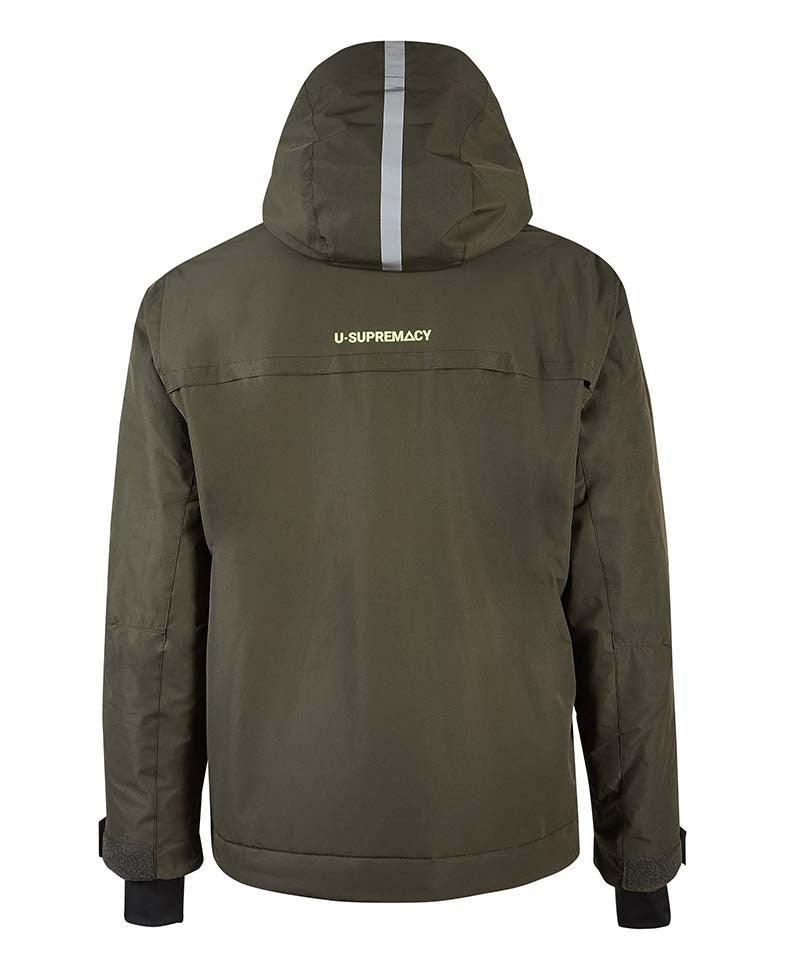 U-power Winterjas Wink FU255-groen achterkant