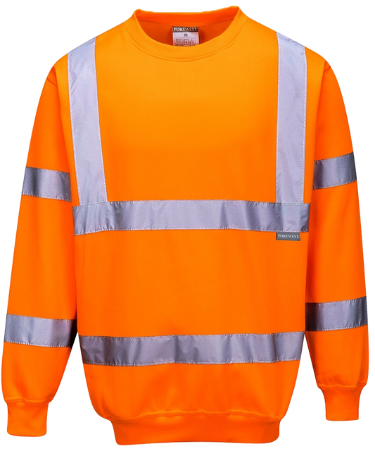 Portwest High-Visibility Sweater oranje B303 voorkant